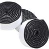 Adsamm® / 3 x rotoli di feltro autoadesivo/Nero / 24x1000 mm/Nastro/feltro adesivo da 3.5 mm di spessore in nastro/pad protettivi per arredi