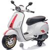 Piaggio Vespa elettrica Piaggio bianca per bambini 12V scooter elettrico bambino rotelle