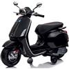 Piaggio Vespa elettrica Piaggio nera per bambini 12V scooter elettrico bambino rotelle