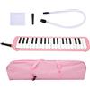 LiebeWH Melodica 37 Tasti Tastiera Melodica Strumento Musicale a Fiato per Principianti Formazione Professionale con Facile Installazione(rosa)