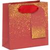 Ballyhoo Happy Birthday Shimmer - Sacchetto regalo piccolo, 14 x 14 x 6 cm, colore: Rosso