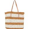 ORIGACH Grande borsa in paglia intrecciata a righe, estiva, da donna, all'uncinetto, da spiaggia, borsa fatta a mano per vacanze