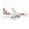 Herpa Modellino aereo GOL Linhas Aéreas Boeing 737 Max 8 - PR-XMX, miniatura in scala 1:500, pezzo da collezione, modello di aereo senza base, metallo