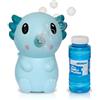 alldoro Axolotl 60618 - Macchina per bolle di sapone, per bambini dai 3 anni in su, con 100 ml, 11 x 9 x 14 cm, turchese