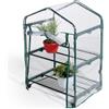 Verdelook Serra per Piante Rettangolare a 2piani con Ruote 69x49x98h