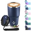 KollyKolla Tazza Termica 600ml 20oz, Bicchiere Termico con Doble Pared Reutilizable, Borraccia Termica in Acciaio Inox, sin BPA, Tazza da Viaggio per Caffe, Termos Caffè para Viajes, Oficina, Deporte, Escuela