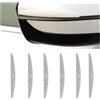 CGEAMDY 6 Pezzi Protezioni per Portiere Auto, Paraurti Guardia Protector, Auto Paraurti Guardia Antigraffio Protector Trim Sticker, Protezione Antigraffio per Porte Laterali Dell'auto(Grigio)