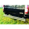 ARRIGONI Coppia tubi di protezione posteriore inox 60mm Nissan Pick Up dal 1998 al 2001