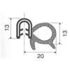Siccom Per Iveco Daily 1979>06.1989 Rotolo Guisnap Guarnizione Porta 25 Mt 82.0713.115Z