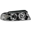 PILOT Coppia fanali anteriori cromo Angel Eyes Audi A4 dal 03/1999 al 11/2000