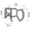 Siccom Per Fiat Ducato 4.2002 6.2006 Rotolo Guisnap Guarnizione Porta Scorrevole 25 Mt