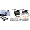 CAM Per Ford Ka+ 5p (2016>) Kit Barre Portat in Alluminio Fly (NO RAIL SUL TETTO)