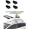 CAM Per Mazda 6 II Sw (08>12) Kit Barre in Alluminio Portat (RAIL APERTI)