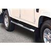 ARRIGONI Pedane laterali in acciaio inox lucido 70mm Land Rover Defender 90