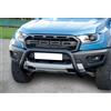 ARRIGONI Bull Bar protezione anteriore inox BLACK 70mm Ford Ranger Raptor dal 2019