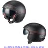 BHR Casco Sparco CR-9 Carbon Visiera Antigraffio Interni Removibili Anallergico