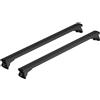 NORDRIVE Barre portatutto portapacchi alluminio nero 120cm Silenzio profilo integrato