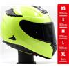 BHR Casco Integrale Sportivo Giallo Fluo 2 Visiere Interni Removibili 813 Race BHR