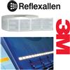 Reflex Rotolo 50mtX50mm Striscia Bianca 3M Catarifrangente x Superfici Telonate Premium