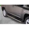 ARRIGONI Pedane laterali ovali acciaio inox lucido Jeep Compass 2011-2016