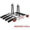 FABBRI Portabici booster 4 bici posteriore in alluminio per gancio traino