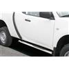 ARRIGONI Pedane laterali ovali in acciaio inox lucido Mitsubishi L200 Club Cab 2010-2014