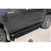 ARRIGONI Pedane laterali S50 stondate NERE Toyota Hilux doppia cabina dal 2016