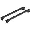 NORDRIVE Barre portatutto portapacchi alluminio nero 120cm Silenzio Rail corrimano aperti