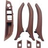 Per Bmw 5 (F11)2010-2016 Kit 7 pezzi Impugnature Interno porta in Pelle Red Wine