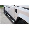 ARRIGONI Pedane laterali ovali in acciaio inox lucido Land Rover Defender 90