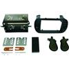 winner linfe Kit Mascherina Autoradio Doppio Din For FIAT 500 2007> Nera Prese di Aria Mobili