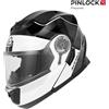Acerbis CASCO MODULARE APRIBILE ACERBIS SEREL 2206 NERO BIANCO LUCIDO TAGLIA XS S M L XL