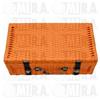 M.i.r.a Cestino Portapacchi in Plastica Arancio 50x26x17 Fiat 500 Ricambi x Auto d'epoca