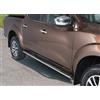 ARRIGONI Pedane laterali ovali in acciaio inox lucido Nissan Navara NP300 dal 2016