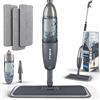 DARIS Scopa Lavapavimenti a Spruzzo, Spray Mop Mocio Spray in Microfibra, Mocio per Pavimenti con Spruzzatore d'acqua, Bottiglia Ricaricabile da 360 ml, 3 Panni in Microfibra Lavabili per Casa, Cucina