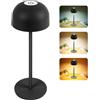 HOTUT Lampada da Tavolo LED Senza Fili Ricaricabile, Lampada da scrivania senza Fili, Dimmer Touch 3000K/4500K/6500K, Lampada da Scrivania Portabile per Interni/Esterni, Ristorante/Camera da Letto/Bar