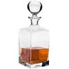 Krosno Decanter/caraffa per whisky e rum con tappo | 1000 ml | Collezione Caro | Confezione regalo con bicchiere da brandy e bottiglia acqua | Per casa e ristoranti | Cristallo senza piombo