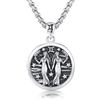 REDSUN Collana Costellazione, Collana Segno Zodiacale Argento Sterling 925 Ciondolo Costellazione 12 Costellazioni Collana Ossidata Gioielli per Donne e Ragazze, 22mm x 22mm