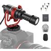 Neewer Microfono Vlog Plug & Play, mini microfono supercardioide 20-20KHz con TR