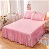JLKC Matrimoniali Copriletti Eleganti/Una Piazza E Mezza/ Singoli Leggeri Gonna da Letto in Pizzo con Volant Bed Skirt Singolo/King Size Coprirete per Letto Lenzuola da Letto Stagioni