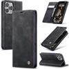 Azororo Cover per iPhone 16 ProMax 5G, Premium PU Pelle Custodia, Magnetica Carta Fessura Portafoglio Case, Flip Cavalletto Custodia per iPhone 16 ProMax - Nero