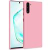 MyGadget Cover per Samsung Galaxy Note 10 - Custodia in Silicone Morbido a Doppio Strato - Case con Protezione Fotocamera & Fodera Interna Antigraffio - Rosa Chiaro