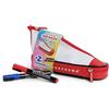 Pigna,Astuccio Sneaker Monocromo con 2 pennarelli indelibili, confezione da 1 pezzo
