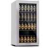 KLARSTEIN Mini Frigo da Camera per Birra, Frigo Portatile da Camera, Frigo Piccolo da Ufficio, Mini Frigo da Ufficio con Porta in Vetro, Mini Frigo Bar da Camera con Ripiani Rimovibili, 5-18°C, 74L