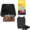 Kodak Step Stampante fotografica wireless portatile con tecnologia ZINK Zero Ink (Nero) Pacchetto viaggio