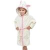 WYTbaby Accappatoio per bambini e bambine, in pile, con cappuccio, morbido, per ragazzi e ragazze, 4-14 anni, Colore: rosa., 4-6 Jahre