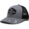 SURF MONKEY - Cappello tipo Trucker 6p, visiera curva, regolabile, profilo basso, blu / nero, Taglia unica