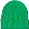 Glen Isla Cappello Beanie a coste in 100% cashmere, Verde lime, Etichettalia unica