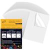 Siumir 30PCS Stabilizzatori per Ricamo, A4 (29.7x21cm) Idrosolubile Autoadesivo Stabilizzatori per Cucito, Carta da Ricamo Stampabile o Disegnabile per Ricamo a Mano e a Macchina