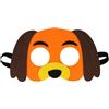Jtnohx Maschere Animali in Feltro Maschera d'Halloween per Bambini Cane